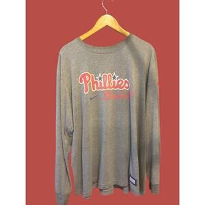 Nike Philadelphia Phillies Long Sleeve T-Shirt – Gray 2XL MLB Fan Gear